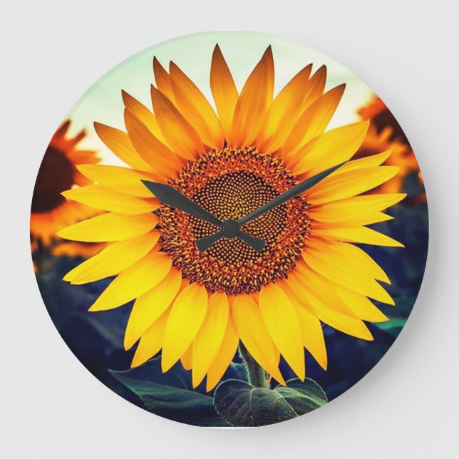 Sunflower Acrylic Wall Clock (Front)