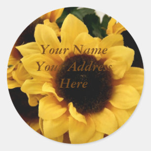 Sunflower Address Label