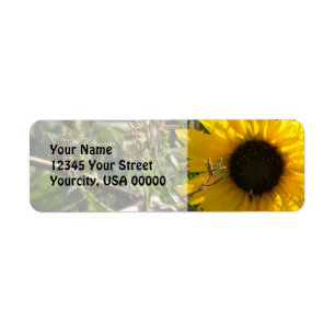 Sunflower Address Labels