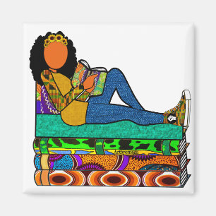 Sunflower Afrocentric Reader Magnet