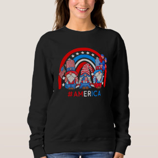 Sunflower American Flag Fireworks 4th Of July 1 Sweatshirt