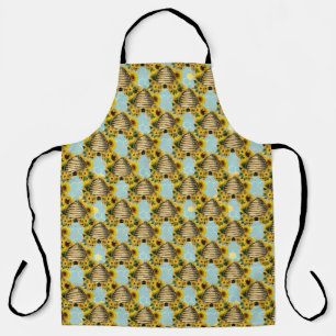 Sunflower and Bee Series Design Fifteen  Apron