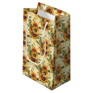 Sunflower and Bee Series Design Two Small Gift Bag