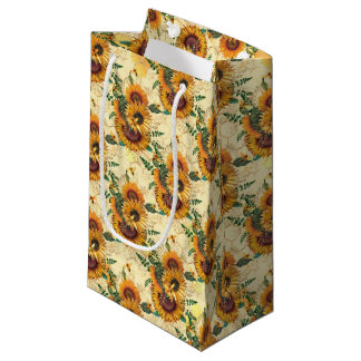 Sunflower and Bee Series Design Two Small Gift Bag