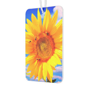 Sunflower and Bees Car Air Fresheners