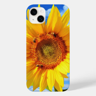 Sunflower and Bees on Blue Sky Summer Case-Mate iPhone 14 Plus Case