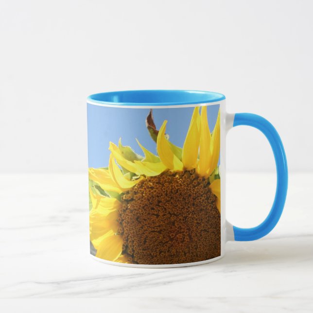 Sunflower and Blue Skies Mug (Right)