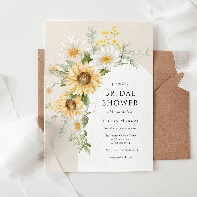 Sunflower and Daisy Bridal Shower Invitation (Creator Uploaded)