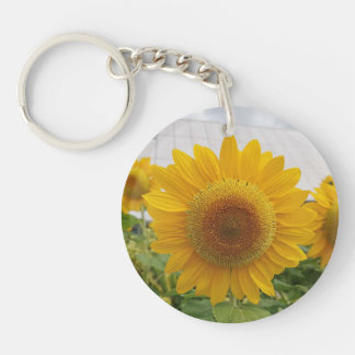 Sunflower and deer keychain