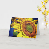 Sunflower And Guest Flower Birthday 