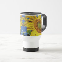 Sunflower And Guest Flower Personalised