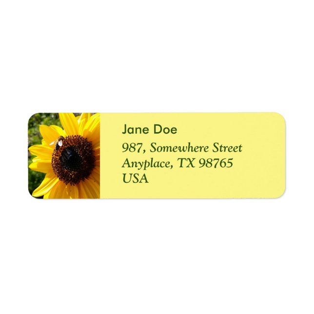 Sunflower and honeybee (Front)