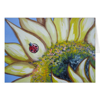 Sunflower and Ladybug