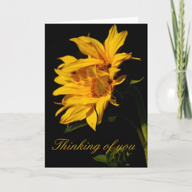 Sunflower and meaning card (Front)