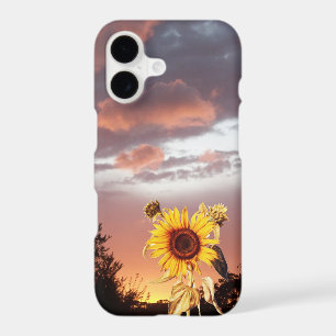 SUNFLOWER AND PINK SUMMER SUNSET
