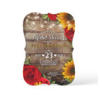 Sunflower and Rose Rustic Bridal Shower