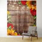 Sunflower and Roses Backdrop - Photo Prop