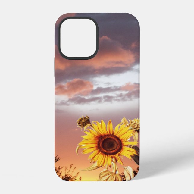 SUNFLOWER AND SUMMER SUNSET iPhone CASE (Back)