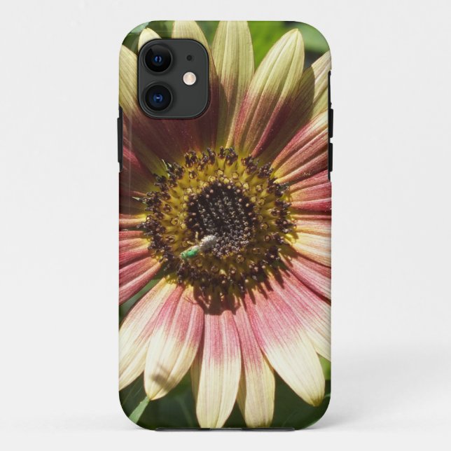 Sunflower and The Green Bee iPhone 5 case (Back)
