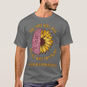 Sunflower Anxiety Mental Health Awareness 6436 T-Shirt