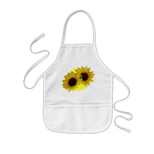Sunflower Apron Cheeful Kid's Sunflower BBQ Apron