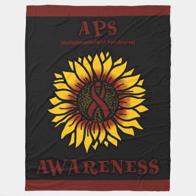 SUNFLOWER...APS FLEECE BLANKET (Front)