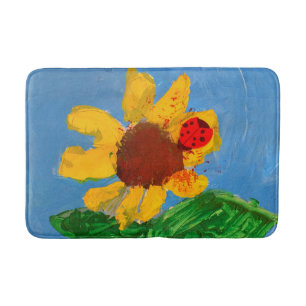 Sunflower "Art by Kids" Bath Mat