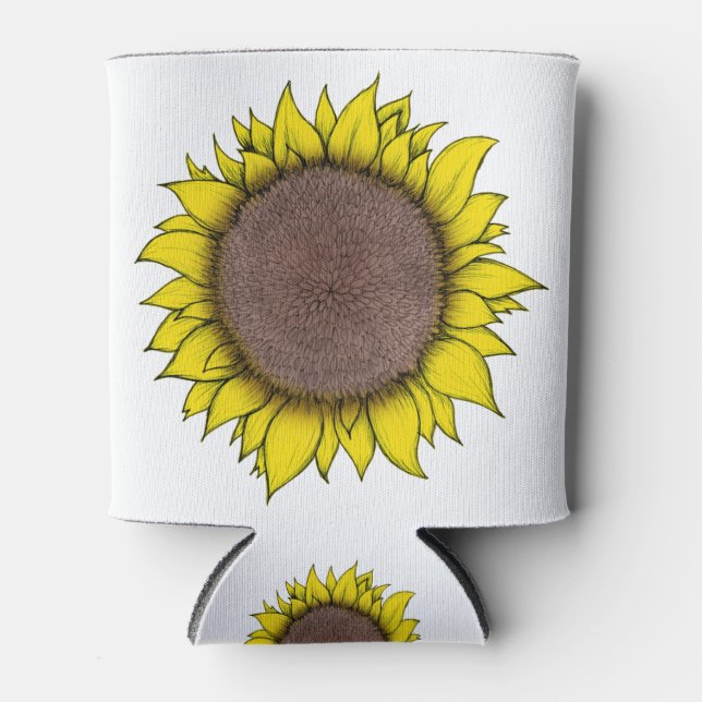 Sunflower Art Can Cooler (Front)