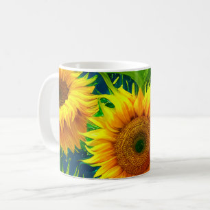 Sunflower Art Coffee Mug