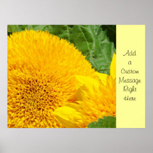 Sunflower art Custom Message prints Sun Flowers