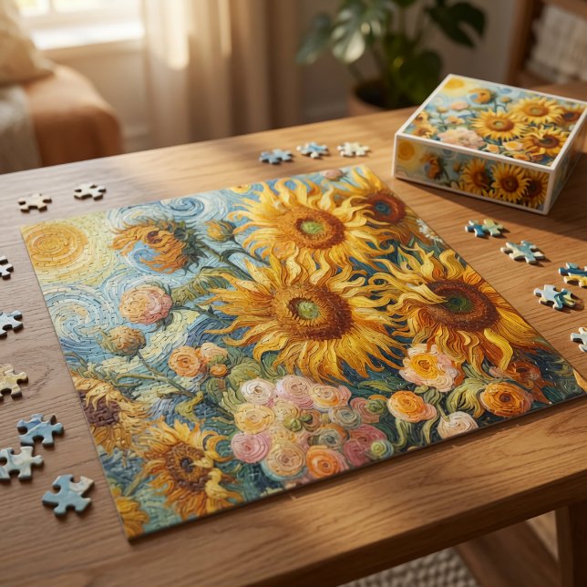Sunflower Art Jigsaw Puzzle (Creator Uploaded)