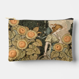 Sunflower Art Nouveau Garden Grasset Woman Accessory Pouch