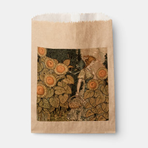 Sunflower Art Nouveau Garden Grasset Woman Favour Bags