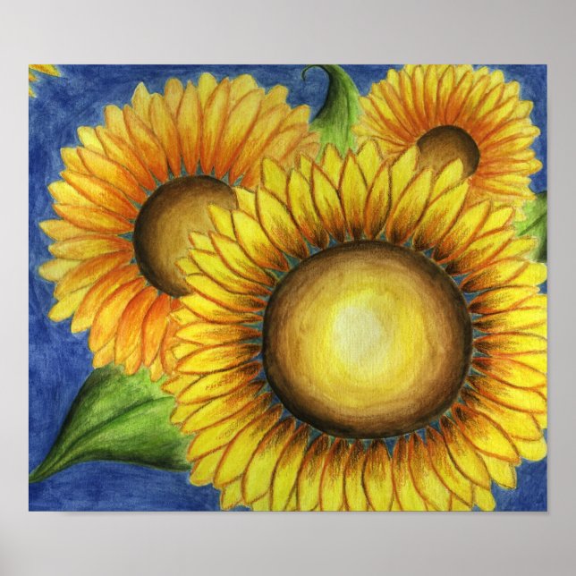 Sunflower Art Poster (Front)