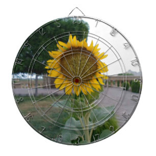 Sunflower Art Print Dartboard