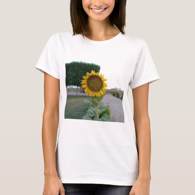 Sunflower Art Print T-Shirt (Front)