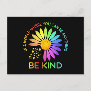 Sunflower Autism Awareness Be Kind Puzzle Mom Postcard