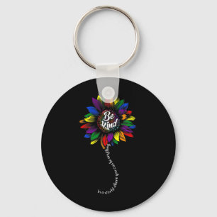 Sunflower Autism Awareness Be Kind Puzzle Mum Supp Key Ring