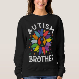 Sunflower Autism Awareness Day Matching Autism Bro Sweatshirt
