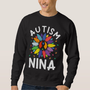 Sunflower Autism Awareness Day Matching Family Aut Sweatshirt