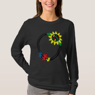 Sunflower Autism Awareness Month  Asd Supporter T-Shirt