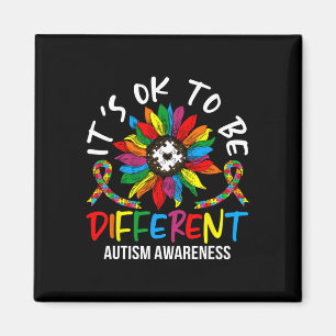 Sunflower Autism Awareness Month For Autism Awaren Magnet