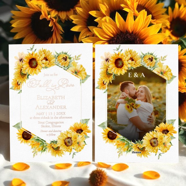 Sunflower Autumn Fall in Love Photo Wedding Real (Creator Uploaded)