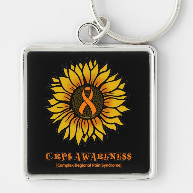 Sunflower/Awareness...CRPS Key Ring (Front)