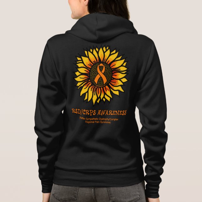 Sunflower/Awareness...RSD/CRPS Hoodie (Back)