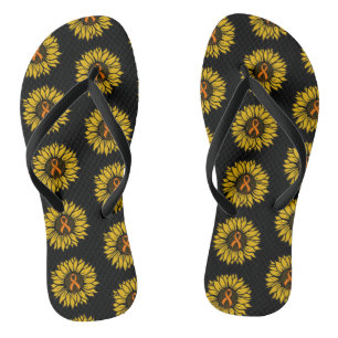 Sunflower/Awareness...RSD/CRPS Jandals