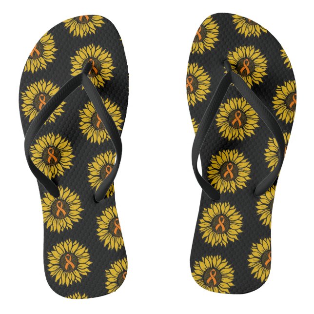 Sunflower/Awareness...RSD/CRPS Jandals (Footbed)