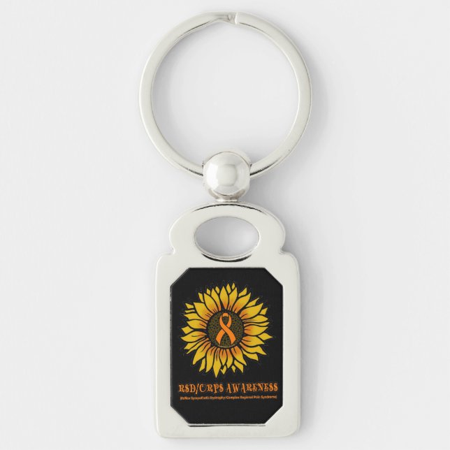 Sunflower/Awareness...RSD/CRPS Key Ring (Front)