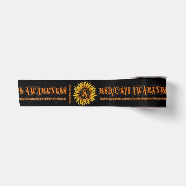 Sunflower/Awareness...RSD/CRPS Satin Ribbon (Front)