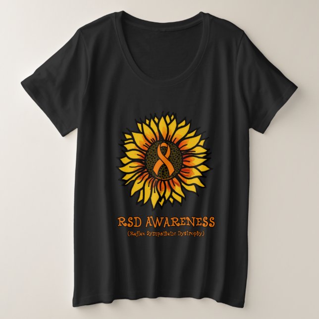 Sunflower/Awareness...RSD Plus Size T-Shirt (Design Front)